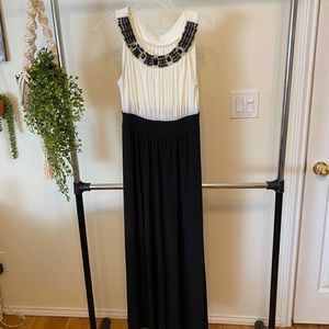 Black and white formal/ evening dress